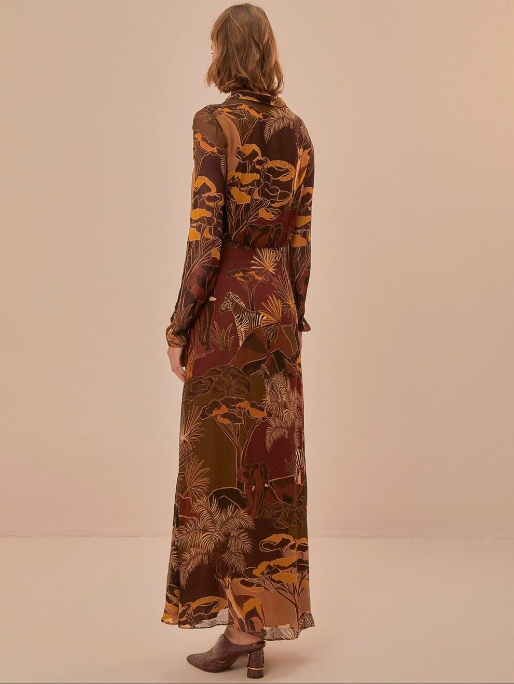 NWT FARM RIO | $240 Caramel Savana Dream Maxi Dress - Picture 3 of 15